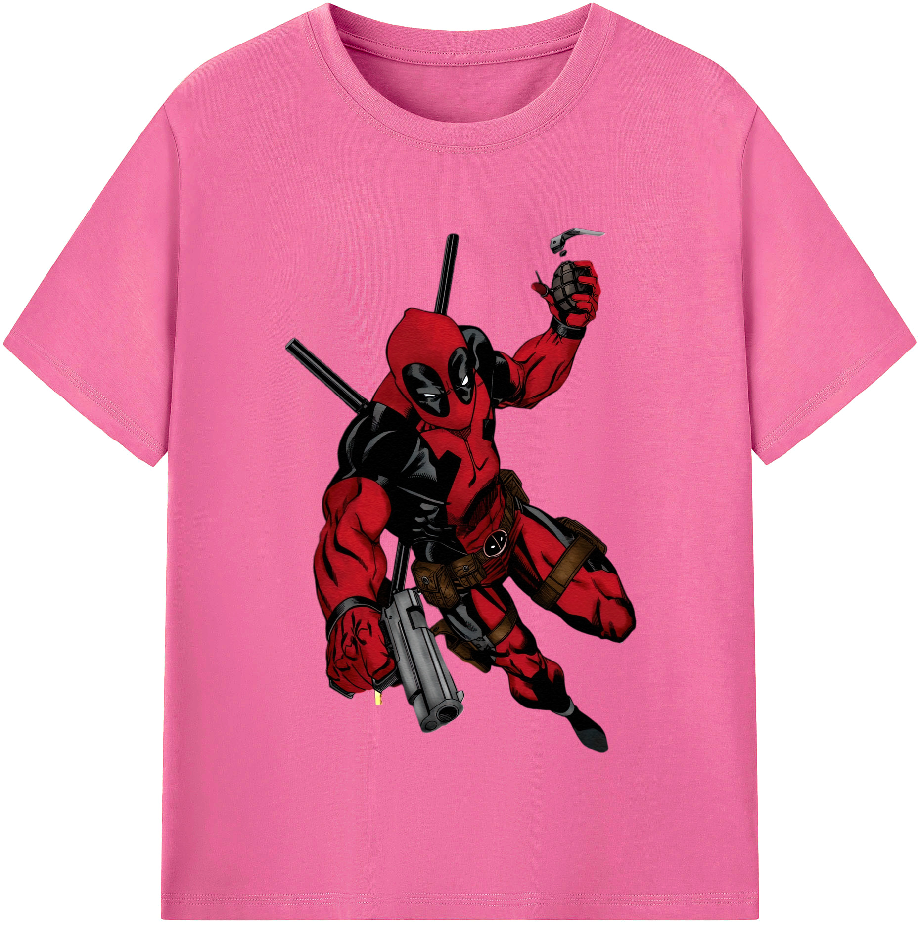 （画像用） Deadpool デッドプール レディースカジュアルプリントTシャツ（綿100％）